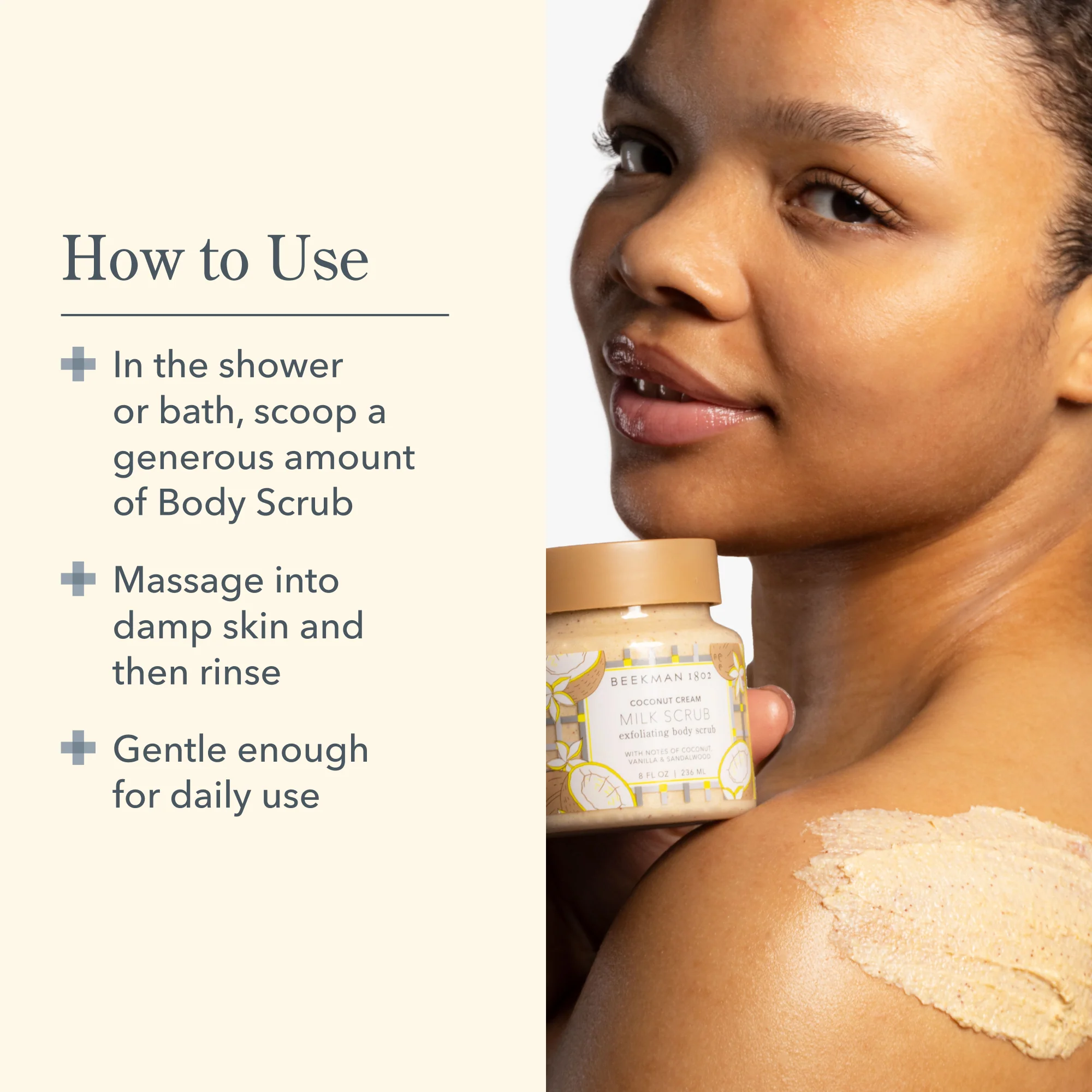Coconut Cream Smooth Operators Milk Scrub Face & Body Bundle - Image 4